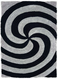 Hallway Rug - 22" x 26" x 1.2" Grey Polyester Accent Rug
