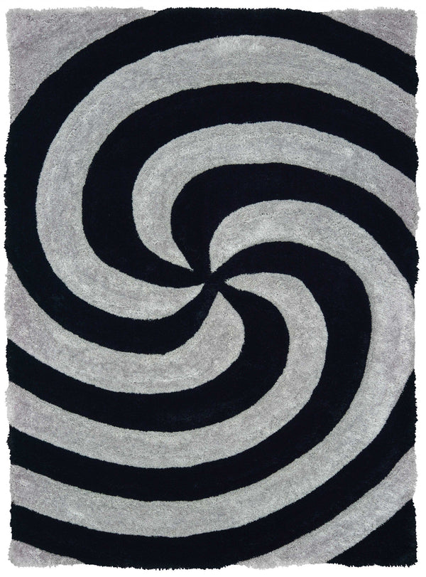Hallway Rug - 22" x 26" x 1.2" Grey Polyester Accent Rug