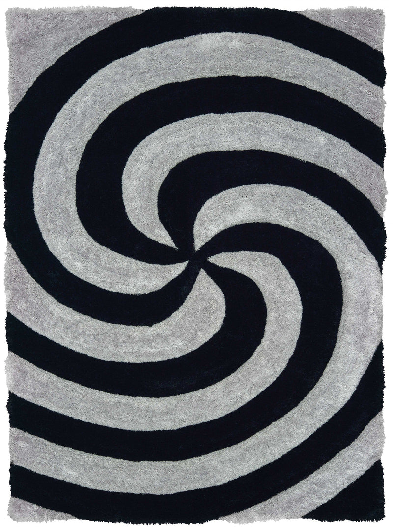 Hallway Rug - 22" x 26" x 1.2" Grey Polyester Accent Rug