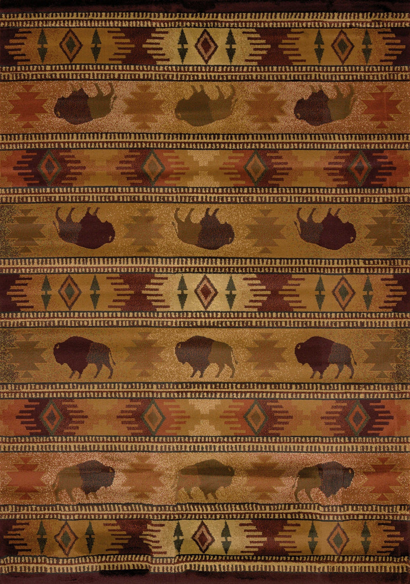 Incredible Rugs and Decor - 22" x 36" x 0.45" Lodge Polypropylene Accent Rug