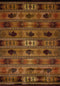 Blue and Grey Rug - 47" x 63" x 0.45" Lodge Polypropylene Accent Rug