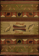 Best Rugs - 47" x 63" x 0.45" Lodge Polypropylene Accent Rug