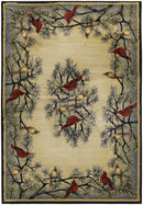 Natural Area Rugs - 47" x 63" x 0.45" Natural Polypropylene Accent Rug