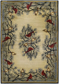 Natural Area Rugs - 63" x 90" x 0.45" Natural Polypropylene Area Rug