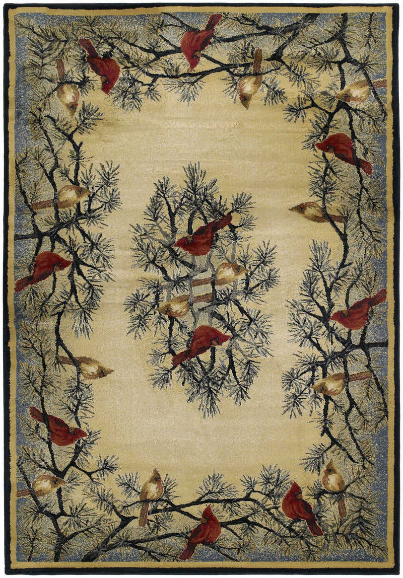 Natural Area Rugs - 94" x 126" x 0.45" Natural Polypropylene Oversize Rug