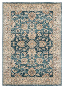 Carpet Mart - 22" x 36" x 0.37" Cerulean Olefin Frieze Accent Rug