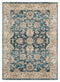 Carpet Mart - 22" x 36" x 0.37" Cerulean Olefin Frieze Accent Rug