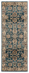 Cheap Rugs - 31" x 86" x 0.37" Cerulean Olefin Frieze Runner Rug