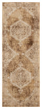 Cheap Rugs - 31" x 86" x 0.37" Light Brown Olefin Frieze Runner Rug