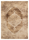 Brown Area Rugs - 63" x 86" x 0.37" Light Brown Olefin Frieze Area Rug