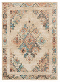 Discount Rugs - 63" x 86" x 0.37" Cream Olefin Frieze Area Rug