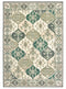 Hallway Rug - 94" x 126" x 0.31" Multi Polypropylene Oversize Rug