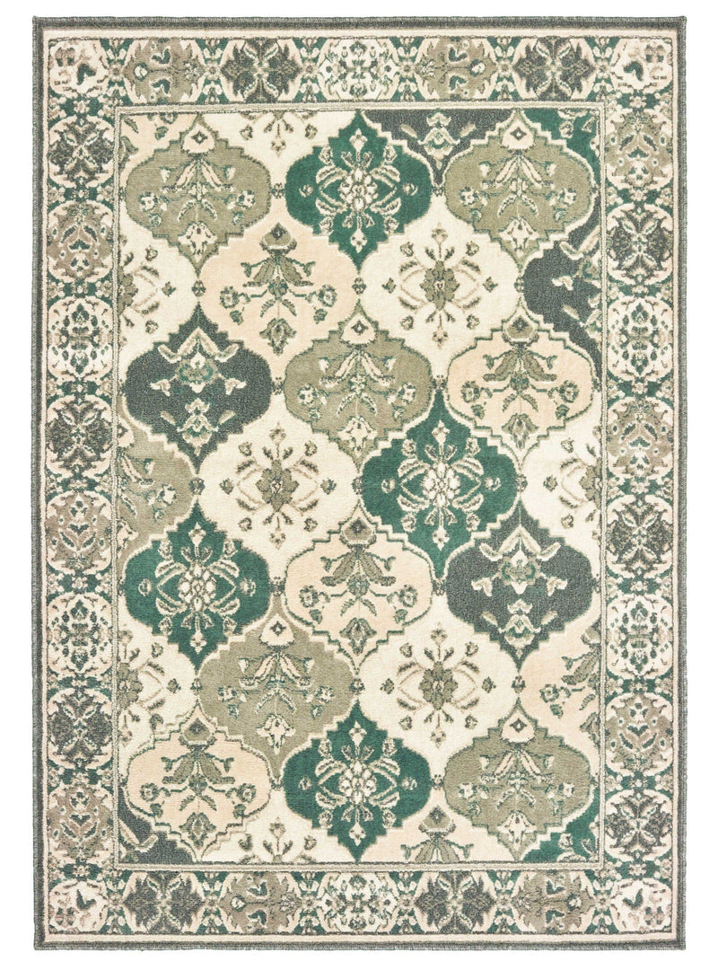 Hallway Rug - 94" x 126" x 0.31" Multi Polypropylene Oversize Rug