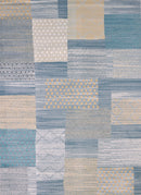 Best Rugs - 63" x 86" x 0.47" Blue Polypropylene/Polyester Area Rug