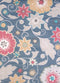 Blue Rug - 94" x 126" x 0.47" Blue Polypropylene/Polyester Oversize Rug