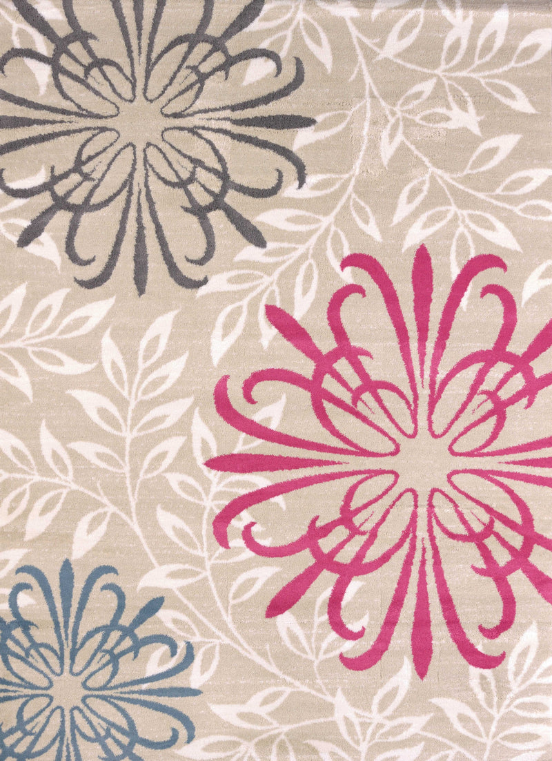 Best Rugs - 63" x 86" x 0.47" Natural Polypropylene/Polyester Area Rug