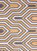 Extra Large Area Rugs - 94" x 126" x 0.47" Harvest Polypropylene/Polyester Oversize Rug