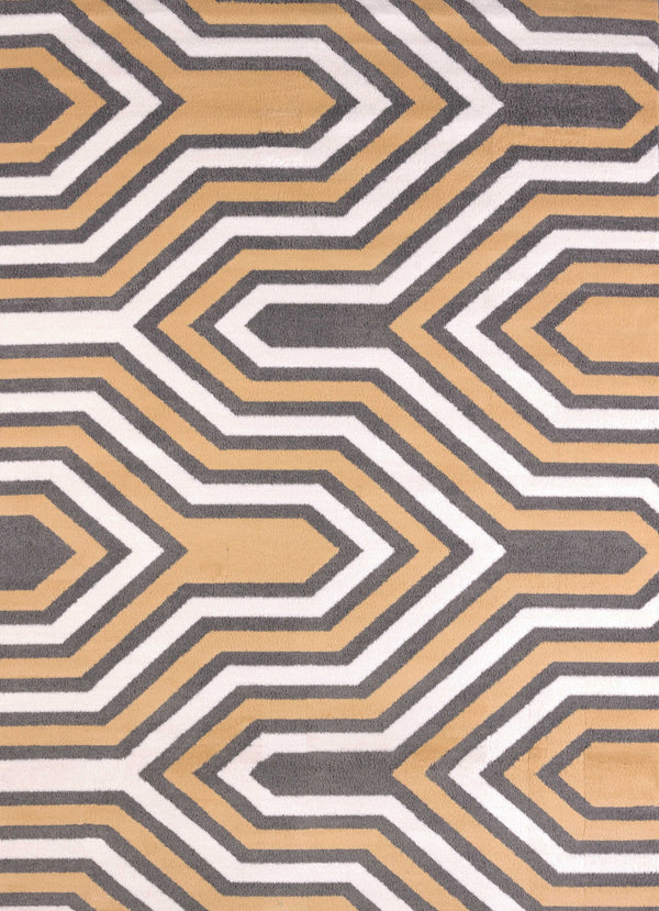 Extra Large Area Rugs - 94" x 126" x 0.47" Harvest Polypropylene/Polyester Oversize Rug