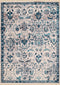 Extra Large Area Rugs - 94" x 126" x 0.24" Aqua Polyester Oversize Rug