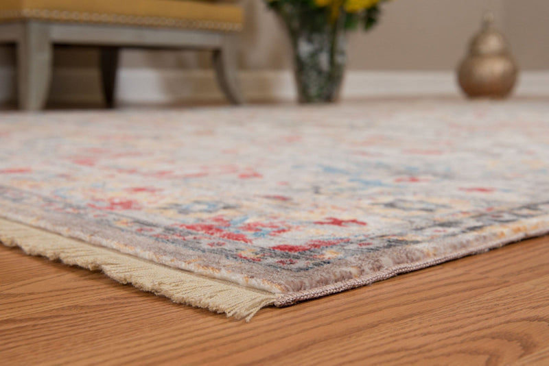 Bedroom Rugs - 31" x 90" x 0.24" Garnet Polyester Runner Rug
