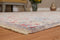 Extra Large Area Rugs - 94" x 126" x 0.24" Garnet Polyester Oversize Rug