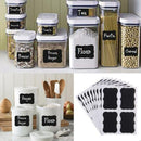 36pcs Fancy Black Board Kitchen Jam Jar Label Labels Stickers. 5cm x 3.5cm Decor Chalkboard--JadeMoghul Inc.
