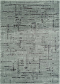 Carpet Mart - 22" x 31" x 0.79" Grey Polyester/Olefin Accent Rug