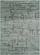 Indoor Outdoor Rugs - 31" x 81" x 0.79" Grey Polyester/Olefin Runner Rug