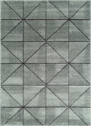 Carpet Mart - 22" x 31" x 0.79" Grey Polyester/Olefin Accent Rug