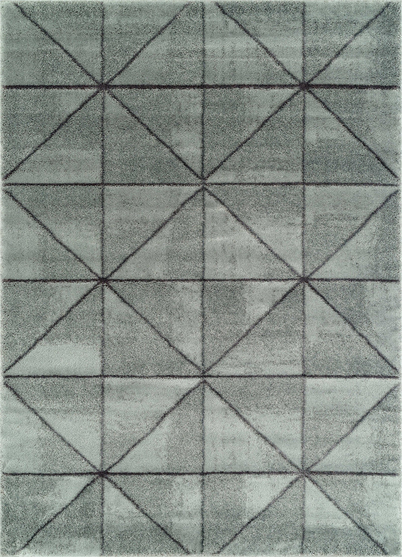 Carpet Mart - 22" x 31" x 0.79" Grey Polyester/Olefin Accent Rug