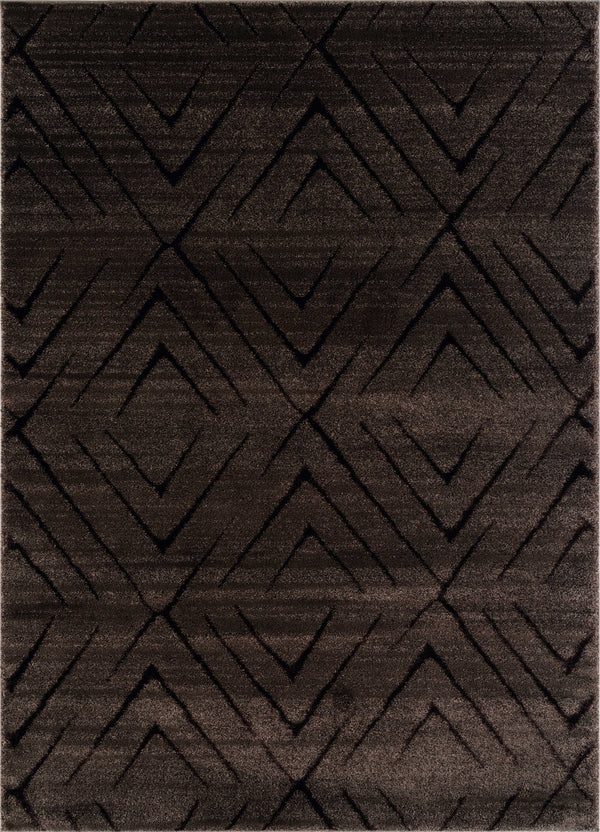 Carpet Mart - 22" x 31" x 0.79" Brown Polyester/Olefin Accent Rug