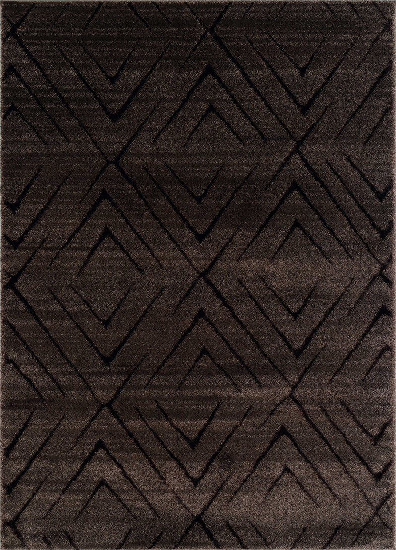 Carpet Mart - 22" x 31" x 0.79" Brown Polyester/Olefin Accent Rug