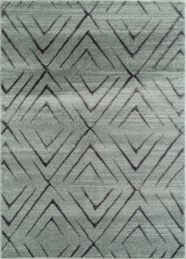 Aqua Rug - 22" x 31" x 0.79" Grey Polyester/Olefin Accent Rug