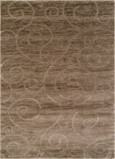 Best Rugs - 63" x 90" x 0.79" Beige Polyester/Olefin Area Rug