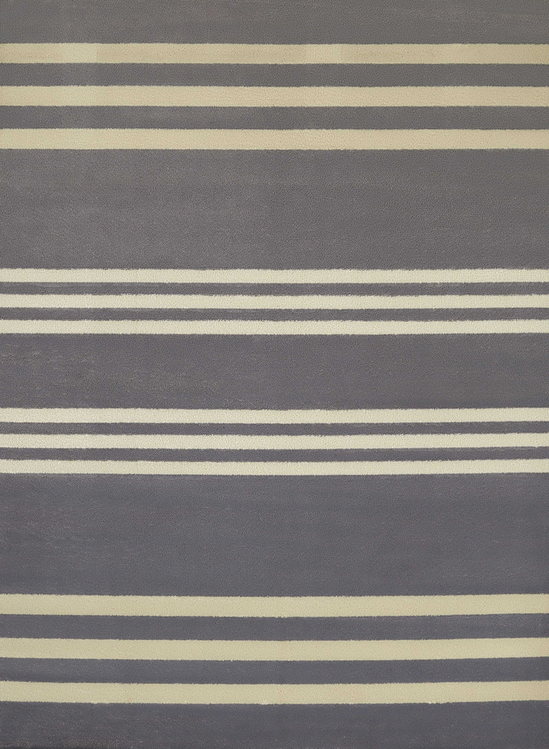 Cheap Area Rugs - 63" x 86" x 0.43" Charcoal Polypropylene Area Rug