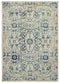 Blue Rug - 22" x 36" x 0.3" Natural Polyester/Olefin Accent Rug
