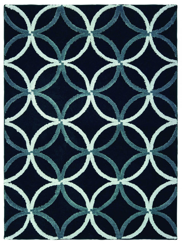Bedroom Rugs - 63" x 86" x 1.2" Onyx Microfiber Area Rug
