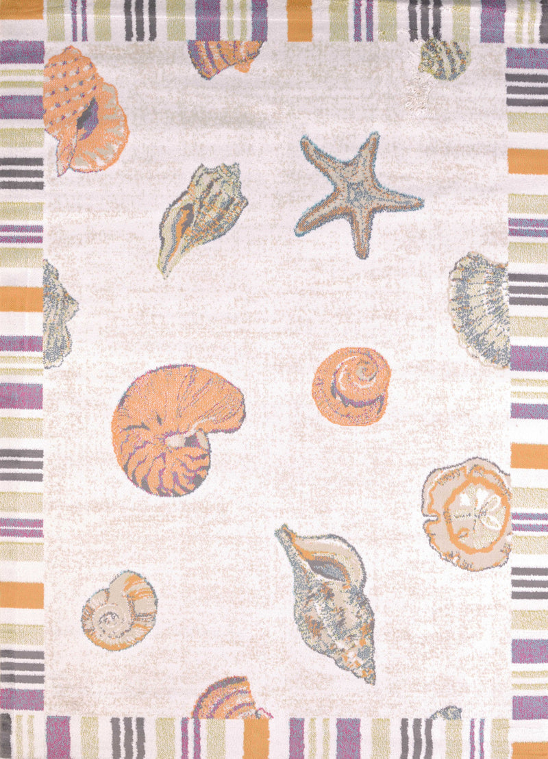 Designer Rugs - 22" x 36" x 0.43" Natural Polypropylene Accent Rug