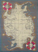 Large Area Rugs - 63" x 86" x 0.43" Charcoal Polypropylene Area Rug