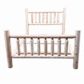 Double Bed Frame - 56" X 88" X 48"  Light Honey Wood Double Bed