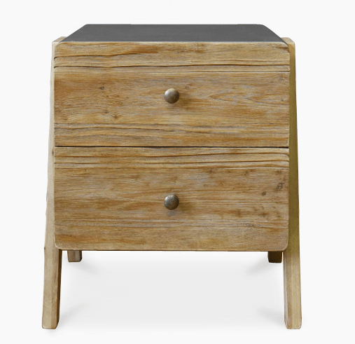 Wood End Tables - 15" x 18" x 20" Gray, wood, Side table/End table with Rectangular Top