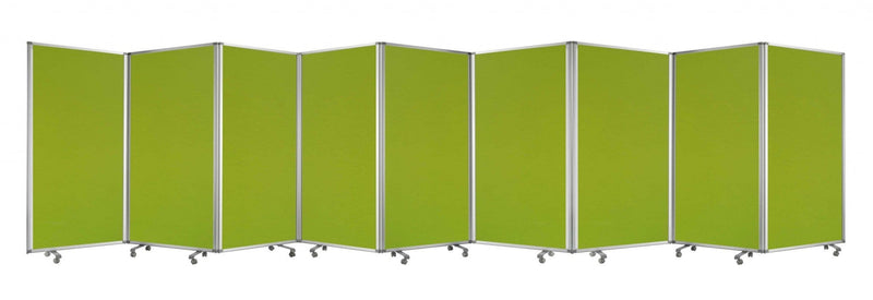 Green Screen - 318" x 1" x 71" Green, Metal, 9 Panel, Screen