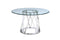Kitchen and Dining Room Tables - 51" X 51" X 29" Clear Glass Round Dining Table