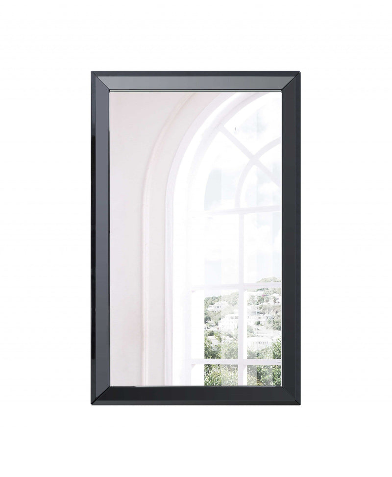 Black Mirror - 32" X 2" X 51" Gloss Black Glass Mirror