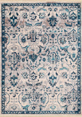 Modern Rugs - 150" x 180" x 0.24" Aqua Polyester Rug
