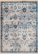 Modern Rugs - 150" x 180" x 0.24" Aqua Polyester Rug