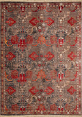 Large Area Rugs - 150" x 180" x 0.24" Garnet Polyester Rug
