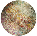 Round Rugs - 94" x 94" x 0.31" Multi Olefin/Polyester Round Rug