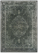 Best Carpet - 23" x 39" x 0.13" Smoke Viscose Accent Rug