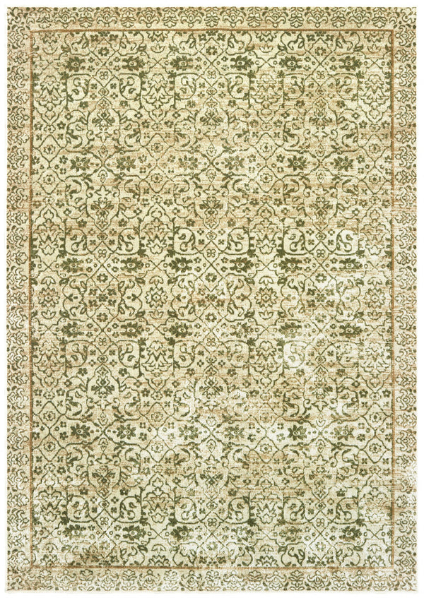 Green Area Rugs - 63" x 90" x 0.13" Green Viscose Area Rug